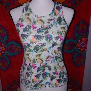Colorful Girls Bird Summer Tank Top